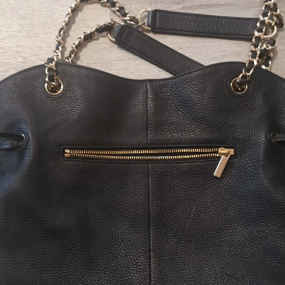 Tory Burch black pebbled